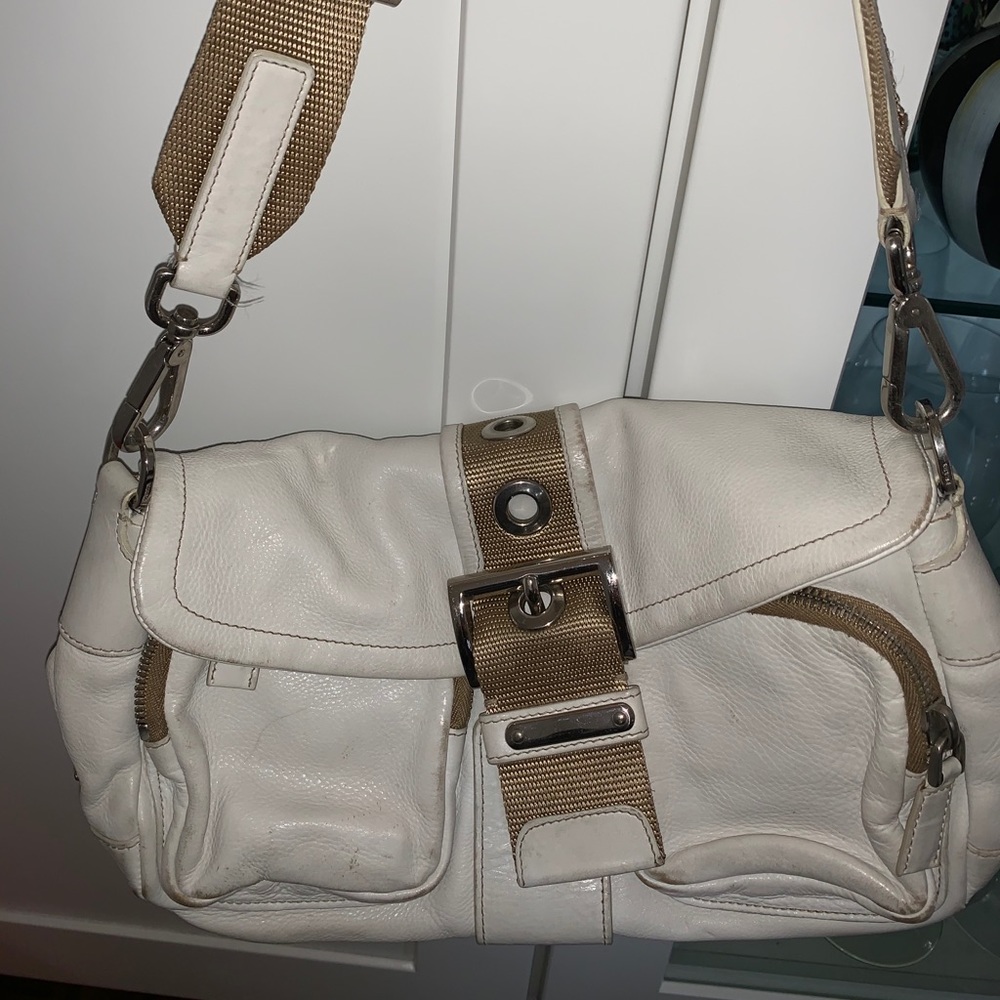 Prada White Leather Bag